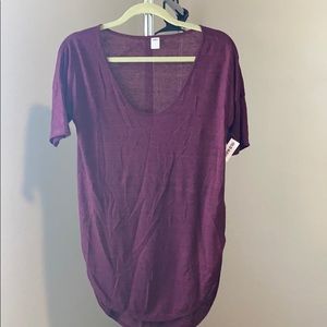 Heathered High Low Tee